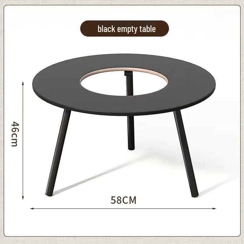 Portable Folding BBQ Grill with Solid Wood Table for Outdoor Picnic and Meat Barbecue