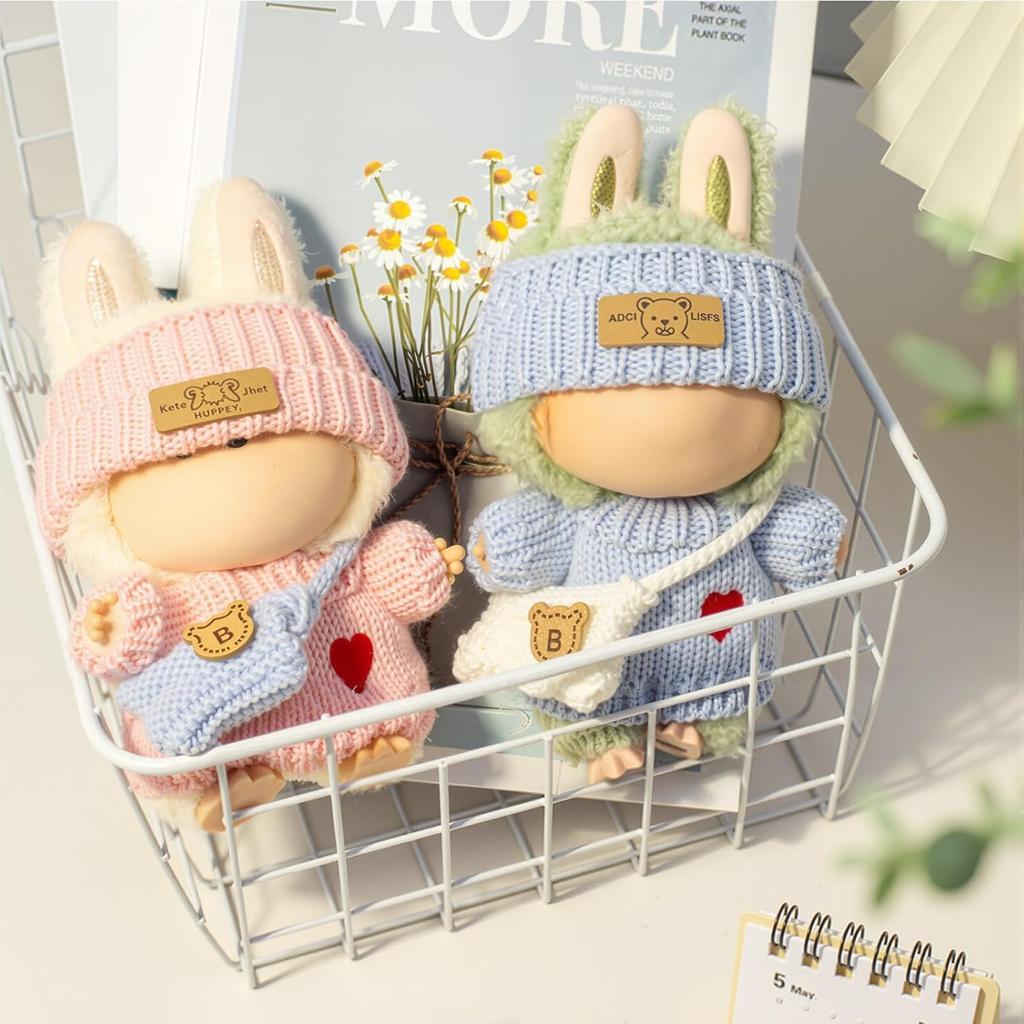 Cimoon Plush Clothes, Outfit Only, 15cm17cm Plush Doll Clothes, Cute Costume Dress-Up DIY Accessories, Doll Suit, Jumpsuit, Photo Path, Doll