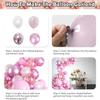 117Pcs pink and white latex balloon set suitable for birthday parties, weddings, Valentine's Day party decoration