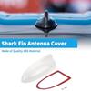 Shark Fin Antenna Cover Signal Roof for Car with Adhesive Base Pearlescent White