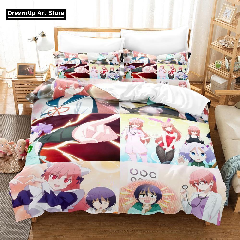 Anime TONIKAWA Měsíc pro tebe Povlečení Chlapci Dívky Jednolůžko Dvojlůžko Plná Velikost Povlak na přikrývku Povlak na polštář Postel Dospělí Ložnice