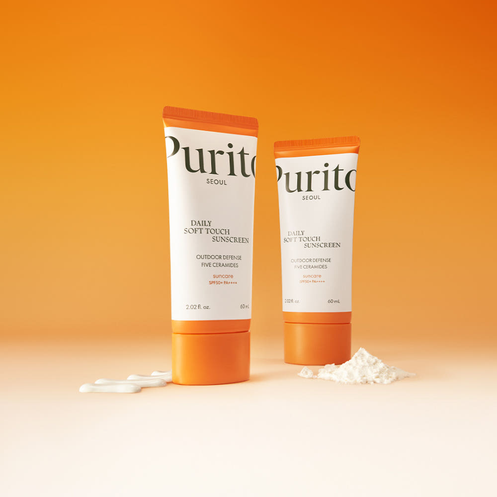 PURITO SEOUL Daily Soft Touch Sunscreen SPF50+ PA++++ 60ml Lightweight Moisturizing UV Protection