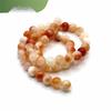 Orange Persian Topaz Round Beads for DIY Jewelry Making
