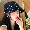 Korean Polka Dot Forward Hat, Women Wear Duck Tongue Beret In Summer, Big Head Circumference, Thin Painter Hat