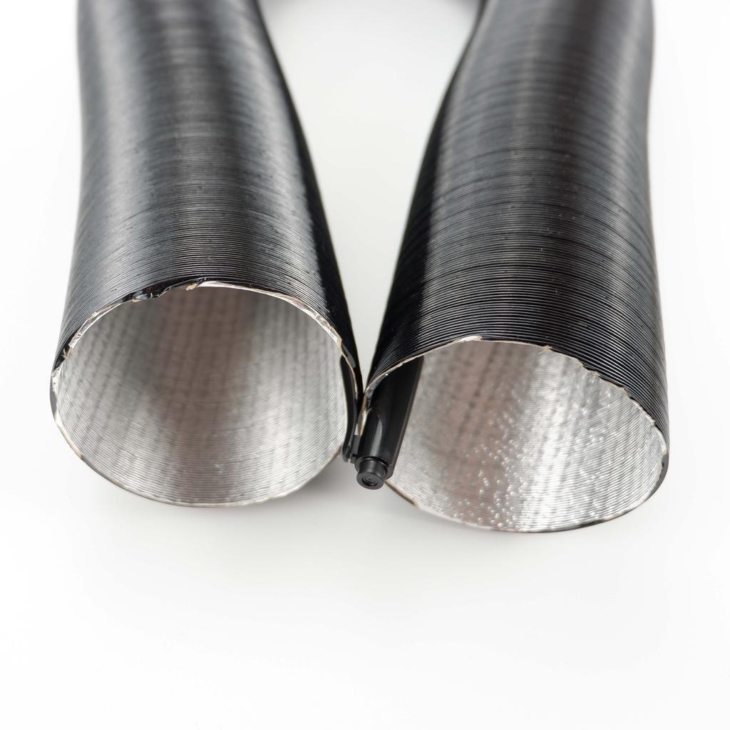 75mm Diameter 100-200cm Length Air Heater Duct Pipe Tube Hose Line Black Diesel Parking Heater For Webasto Eberspacher Propex