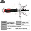 Multi-function Magnetic Bit Ratchet Screwdriver Angle Variable 0-180 Degrees Can Be Turned Left And Right 1/4 Inch Hex Interface