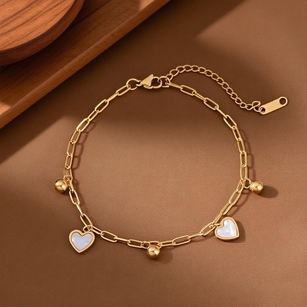 2025 Women's Titanium Steel Anklet – Light Luxury, 18K Gold-Plated, Fade-Resistant