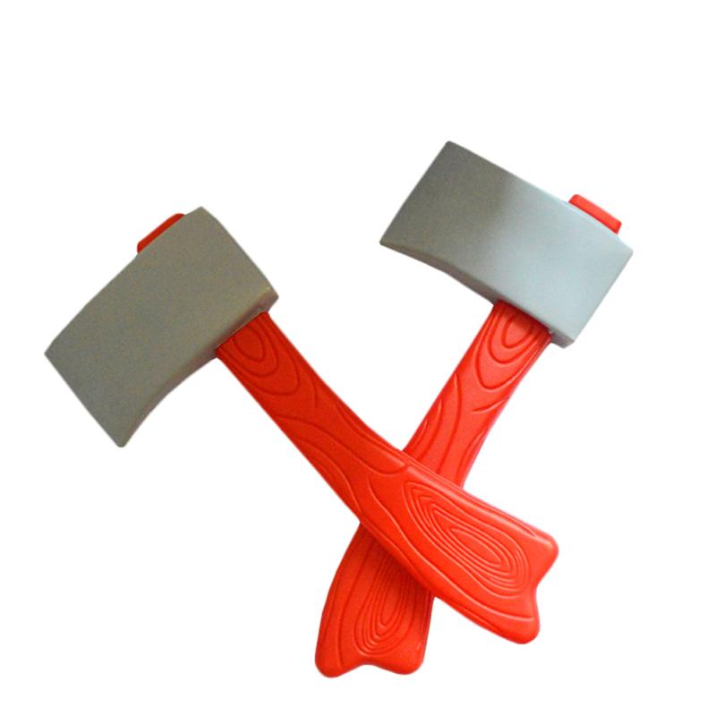 

Пластикова імітаційна сокира Хеллоуїн Реквізит Фальшива сокира Прикраса для вечірки Аксесуари для вистав Red handle plastic axe