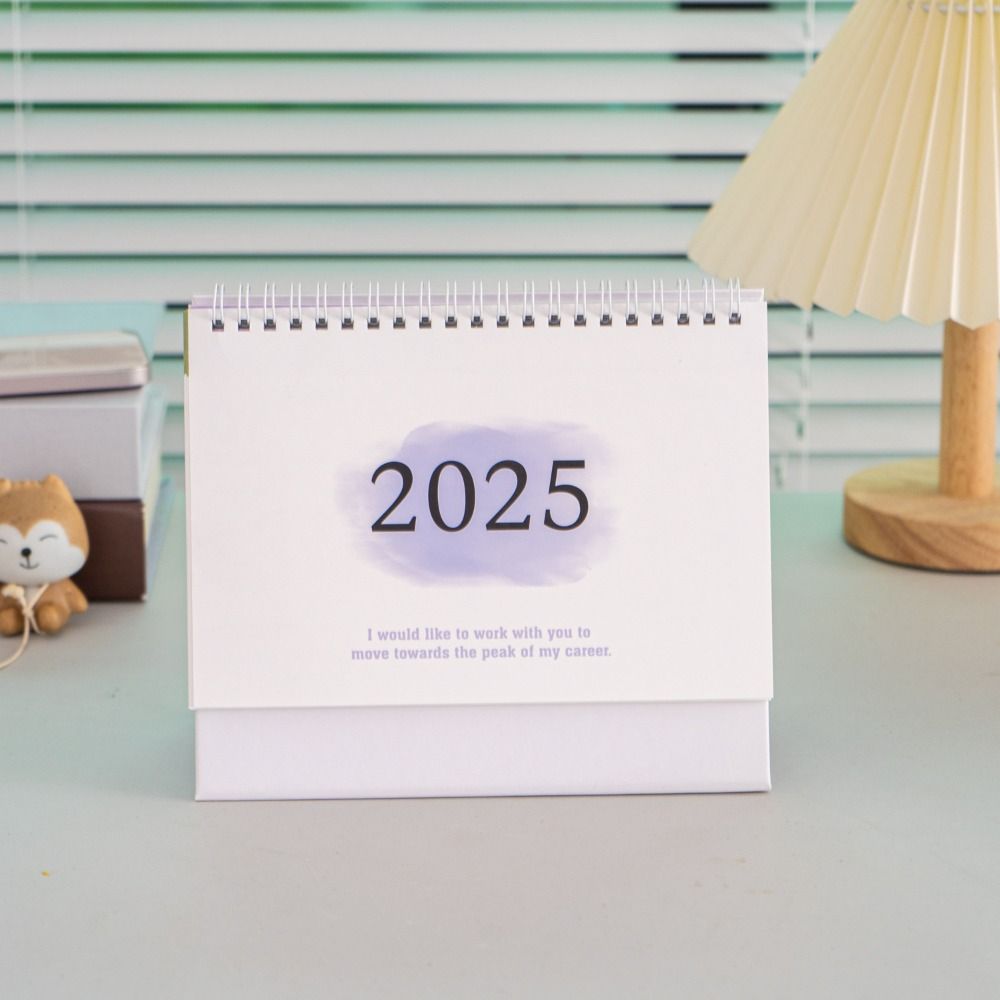 Creative 2025 Desk Calendar Thick Paper Table Planner Mini Desktop Calendar Table Decor