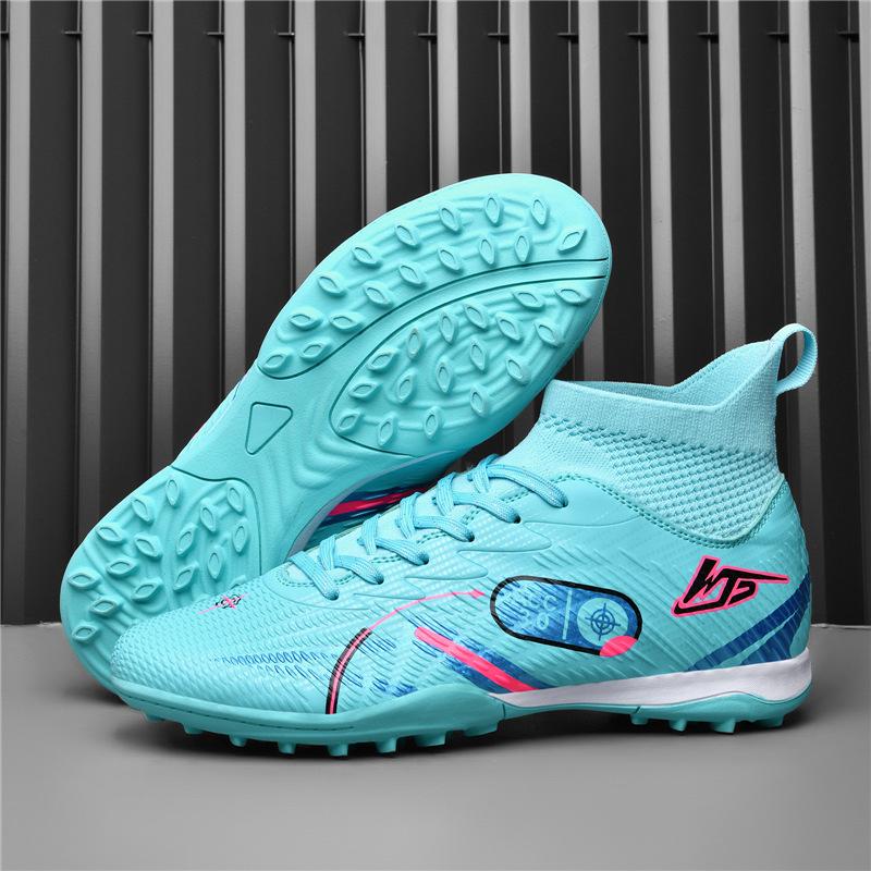 Xiyin Amazon's New High-top Breathable Football Shoes Professional Futsal Football Shoes Long Nails Broken Nails Spot 2025