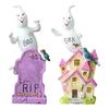 Halloween Multi-colored Tombstone Creative Ornaments, Halloween Atmosphere Decoration Ornaments, Cute And Funny Decoration Ornaments