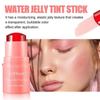 Cheek Lip Tinted Moistured Blush Stick Eyes Cheek Lip Brighten Cream Water Jelly Tint Stick Matte Contour Makeup