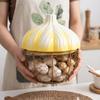 Basket for Storing Eggs, Ginger, And Other Foods. Decorative Portable with Handles.