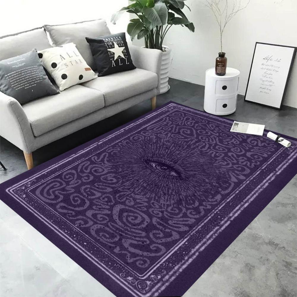 

Bohemian Evil Eye Nazar Amulet Area Rug Blue Boho Pattern for Living Room Bedroom Decor Non Slip Floor Mat Home Decoration 40X60CM