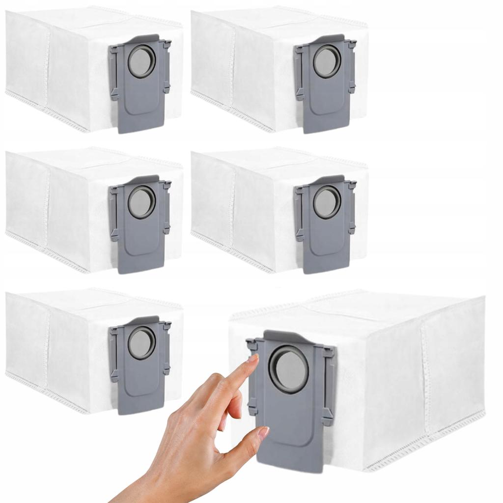 6 Sacchetti per la polvere per Roborock Q Revo Pro / S / Maxv / Pro / S8 Maxv Ultra