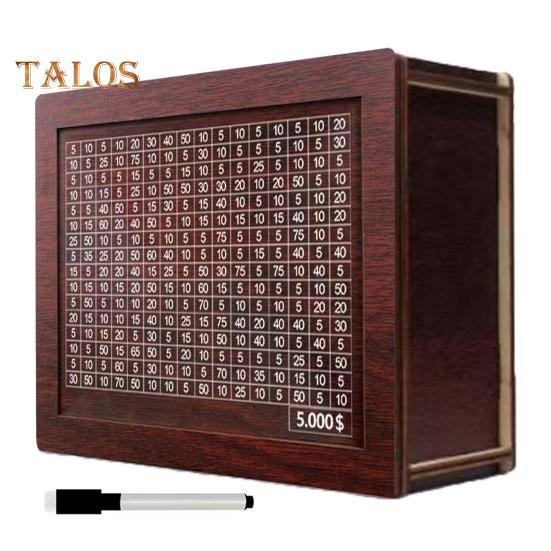 

Деревянная копилка для детей, подарок, накопительная коробка, накопитель денег со счетчиком, поощрение ежедневного сбережения, счетчик монет, копилка с денежной целью C