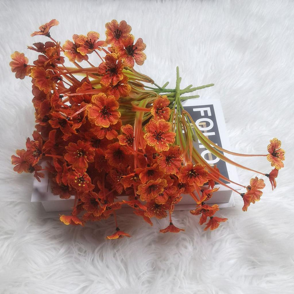 10pcs Artificial Fall Flowers Real Looking Vibrant Colors No Fade Fall Fake Flowers for Farmhouse Home Garden Decoration