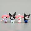 Adorable 4pcs Kuromi My Melody Figures For Cake Decorating And Room Decoration