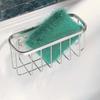 Stainless Steel Multi-Functional Sponge Drainer Rack with Suction Cups Kitchen and Bathroom Sink Organizer for Sponges Brushes