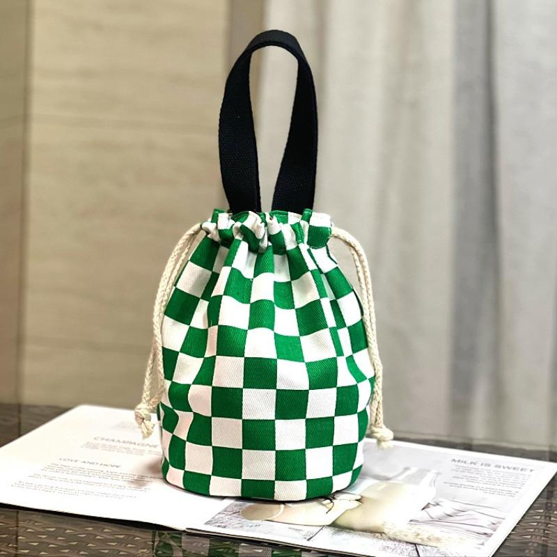New Canvas Bundle Portable Tote Bag Thermos Cup Braised Cup Protective Bag Thermal Insulation Bucket Bag Handheld Mom Bag