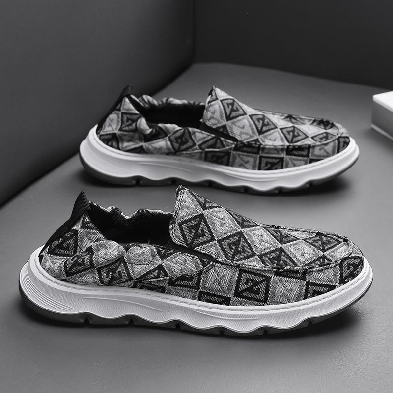 Lässige Herrenschuhe Herbst Atmungsaktive Outdoor Walking Fashion Skate Schuhe Slip-On Dämpfung Bequeme Loafer Flache Schuhe_voghion.com