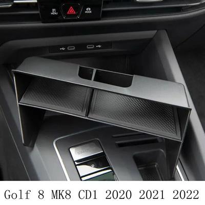 Para VW Volkswagen Golf 8 MK8 CD1 2020 2021 2022 Golf8 Coche Reposabrazos Central Caja de Almacenamiento Consola Central Organizador con Flocado Soporte