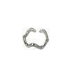 Su Chuang S925 Sterling Silver Wave Open Ring: Simple, Versatile, High-End Women's Cool Style Index Finger Ring