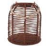 Hanging Planter with LED Solar Light Water Proof PC Rattan Basket Hanging Lantern Flower Pot for Garden Yard Decoration
