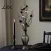Halloween Party Decor Black Artificial Branches, Scary Eyeballs Picks with Bats Pine Waterproof Cones for Gothic Vase Filler, Floral Arrangement,