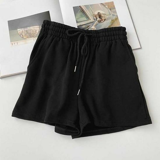 Women's Summer High Waist Loose Straight-Leg Slimming Casual Shorts