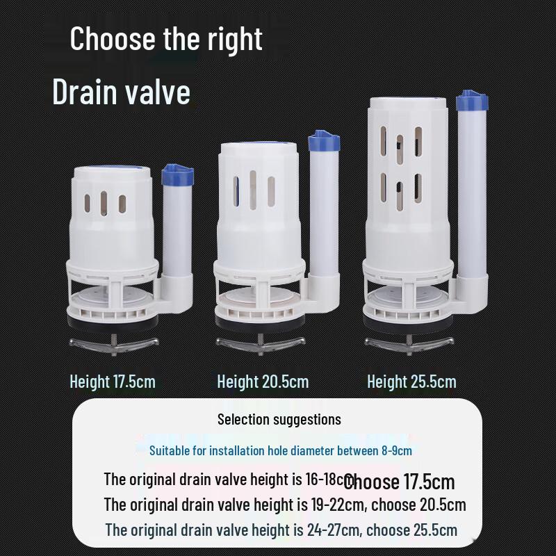 Jiadasi Universal Dual Flush Toilet Tank Drain Valve