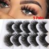 Glue Included Wispy Eye Lash Extension False Eyelashes Natural Long  3D Soft Mink Hair