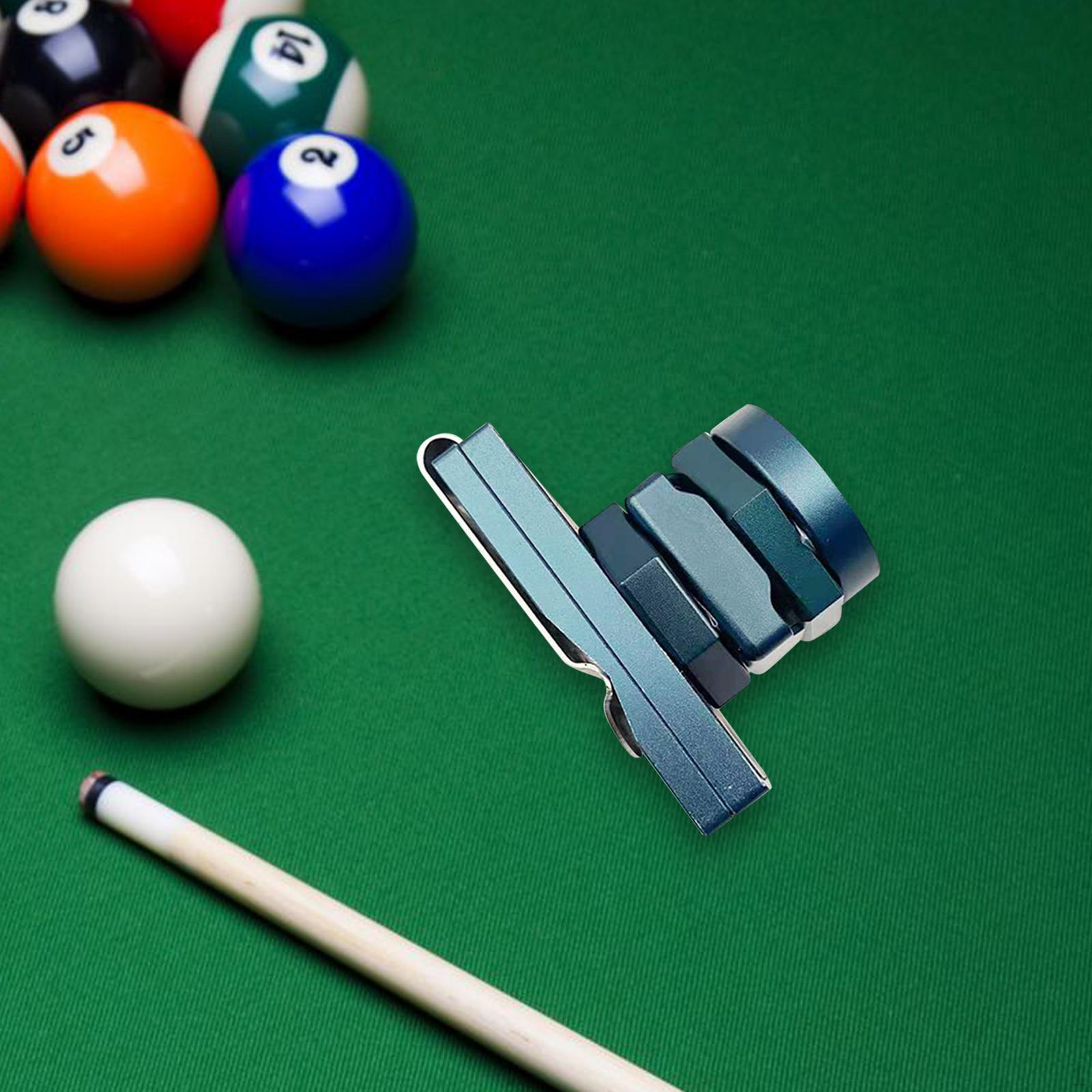 

Тримач для крейди для басейну з кишеньковим затискачем, алюмінієвий міні-контейнер для наконечників, більярд зелений