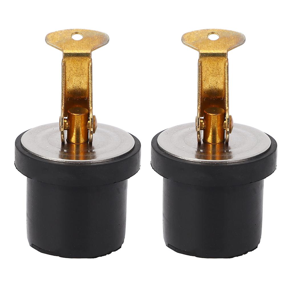 2PCS 19mm Livewell Drain Plug Brass Compression Type 7 8in Marine Drain Plug for Livewell Sink Transom Baitwell