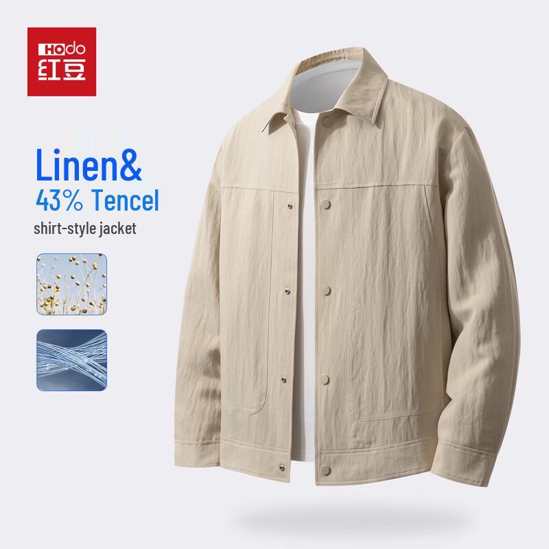 Hodo Men's Tencel & Linen Lapel Jacket
