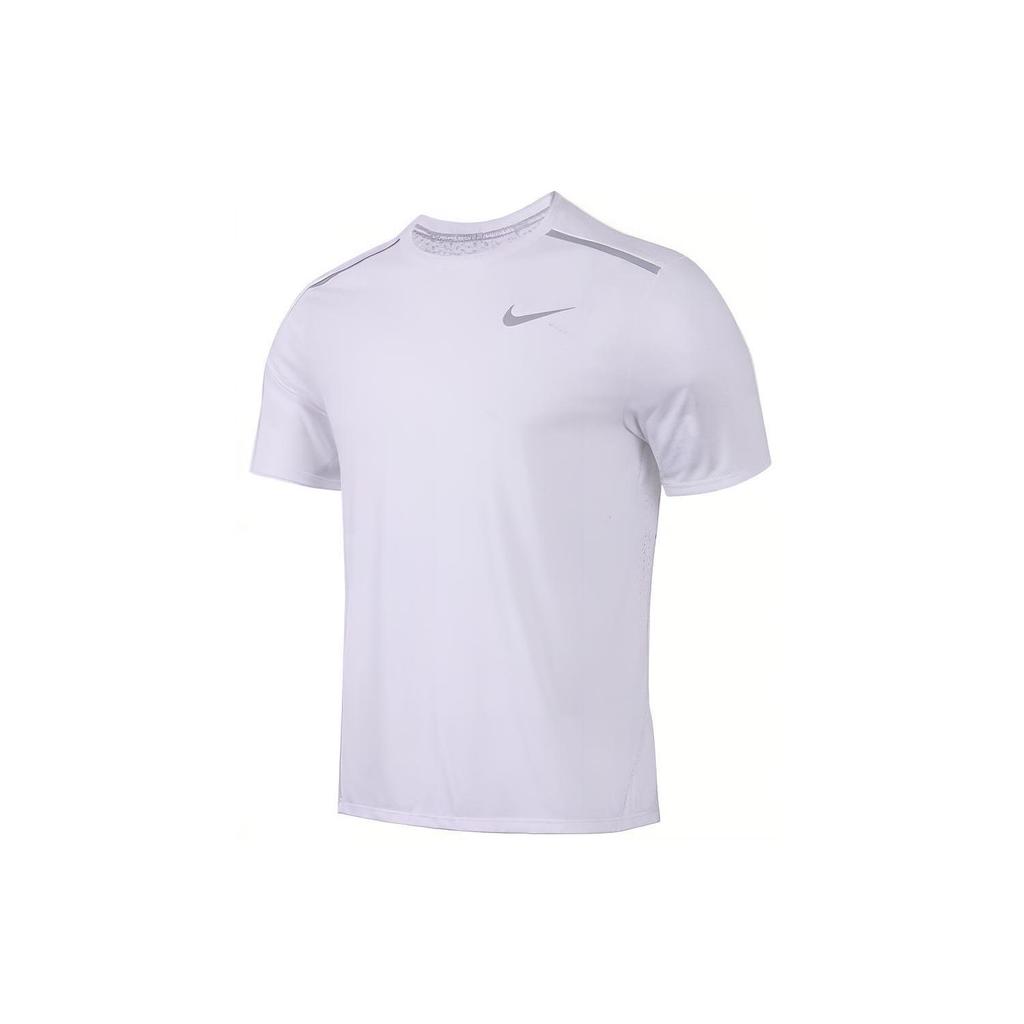 Nike T Shirts Men's White Crew Neck Moderate Straight Fit 892814-100