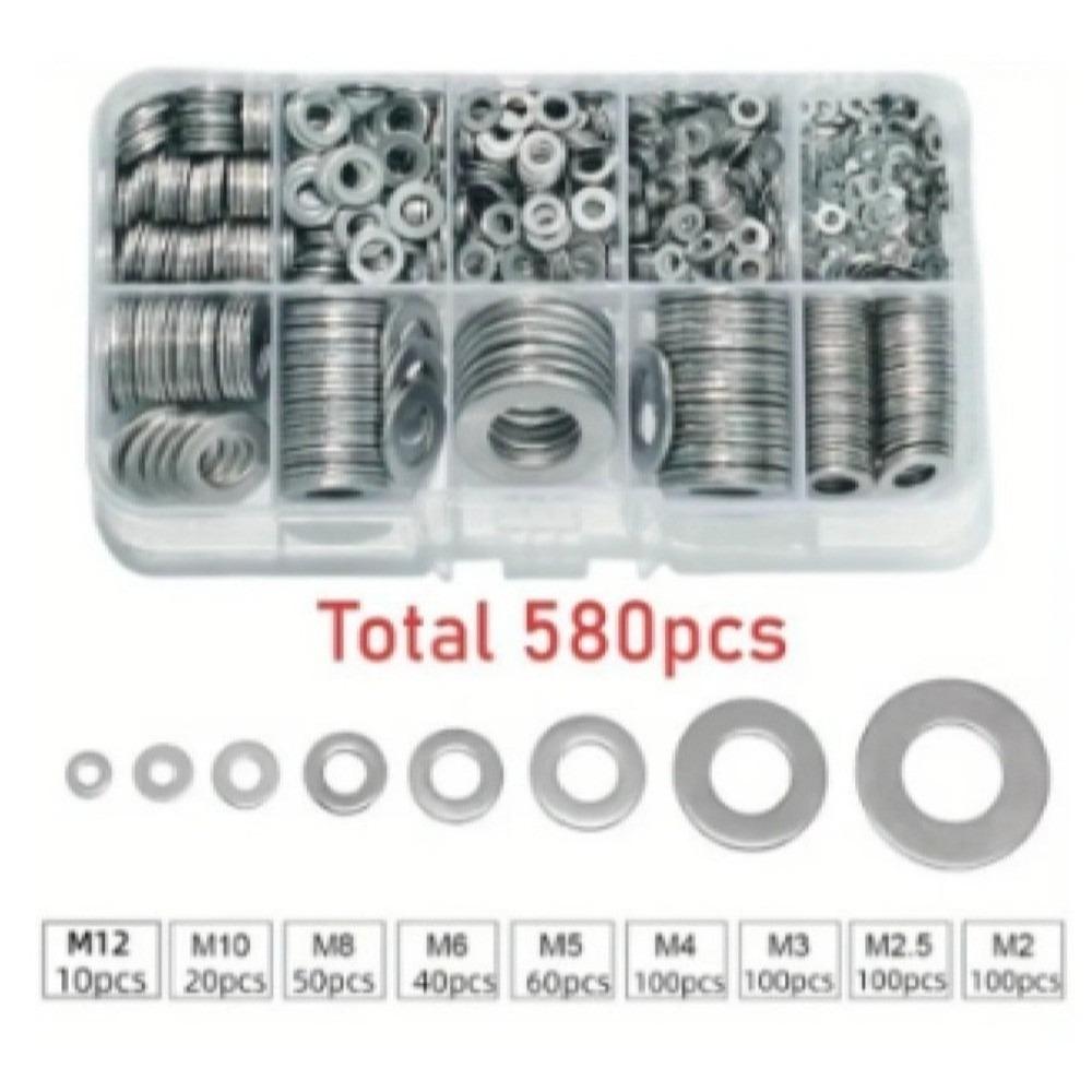 M2-M10 Size Range Washer Set Stainless Steel Ultrathin Washer Assortment DIY Projects