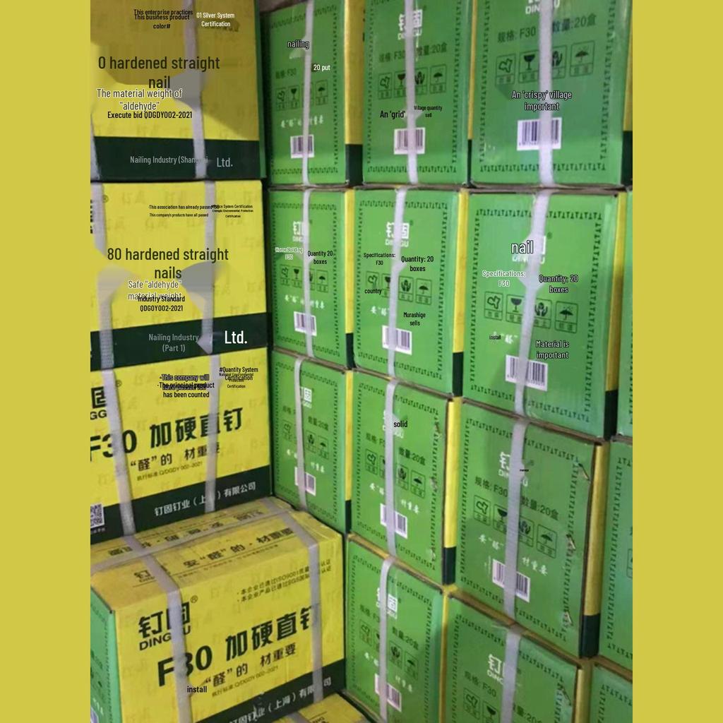 F30 Steel Pneumatic Straight Strip Nails for Woodworking & Furniture