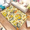 Cute Construction Vehicles Pattern Patterned Carpet, Non Slip Mat Suitable for Living Room and Bedroom Sofas