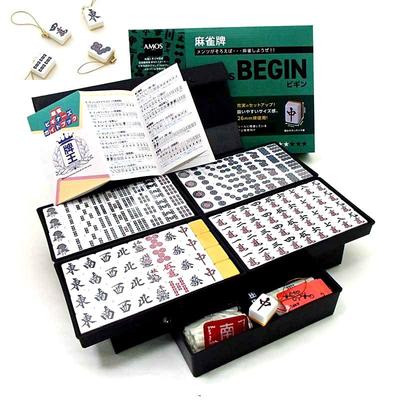 Kézzel készített Mahjong készlet Igo Lab Eredeti Csempepánttal, Amos BEGIN, Taiyo Giken