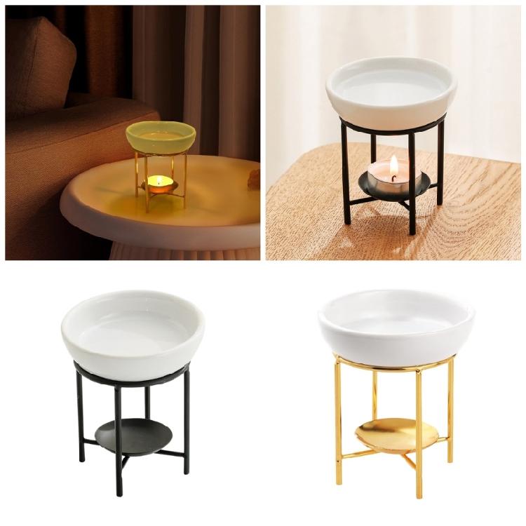 Ceramics Aromas Diffuser Bowl with Stable For Legged Tealight Holder Rack Essential Oil Burners Furnaces Home Decoration
