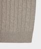 BROOKS BROTHERS [Heritage] Wool Cashmere Cable Sweater (Light Grey) (Bbwrmhg411)