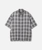 247Silijeu Crease Check Shirt White