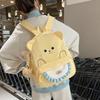 Schoolbag Campus Bear School Bag Female Junior High School Student Cute Korean Version Travel Backpack Lightweight Large Capacity High School Student