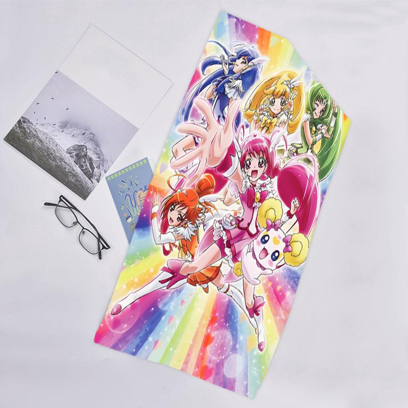 1pc Pretty Cure2 Beach Towel, Beach and Seaside Swimming Pool Equipment, Fashion Pattern, Rectangular, Travel Essentials