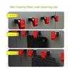 Clip Fissaggio Tappetino Auto Parete Pulizia Regolabile Strumenti Lavaggio Auto Forniture Bellezza Professionale Stendibiancheria Gadget Pratico