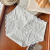 Women Plus Size High Stretch Lace Panties Antibacterial  Cotton Crotch Sexy Thin Breathable Triangle Briefs
