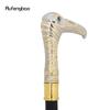 Golden White Eagle Head Luxury Decorative Walking Cane Luxury Stick Elegant Fashion Cane Cosplay Alloy Crosier Stick  93cm
