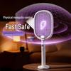 Zhigao 2-in-1 Electric Mosquito & Fly Swatter with Purple Light and Power Display