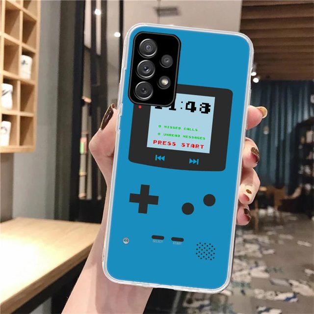 Gameboy Boy Oyunu Yumuşak Telefon samsung kılıfı Galaxy A52 A53 A12 A13 A22 A23 A32 A33 A72 A73 5g A02s A03s A50s Desen Kapak